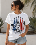 America's 250th Anniversary Fighter Jets & Flag Women's T-Shirt