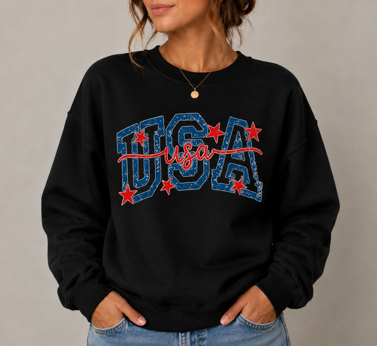 Script USA Women's Sweatshirt