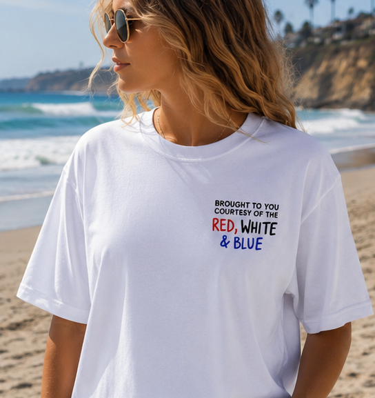 Courtesy of the Red White & Blue Women's Graphic T-Shirt