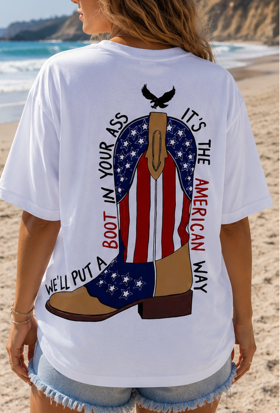 Courtesy of the Red White & Blue Women's Graphic T-Shirt